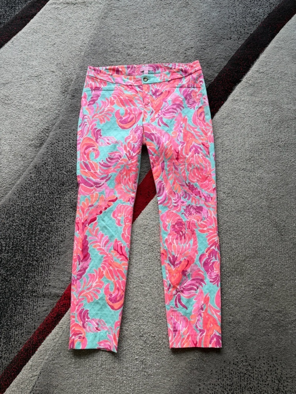 Lilly Pulitzer Poolside Blue Love Birds Kelly Pants